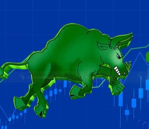 forex trading stock market background with chart diagram vector
